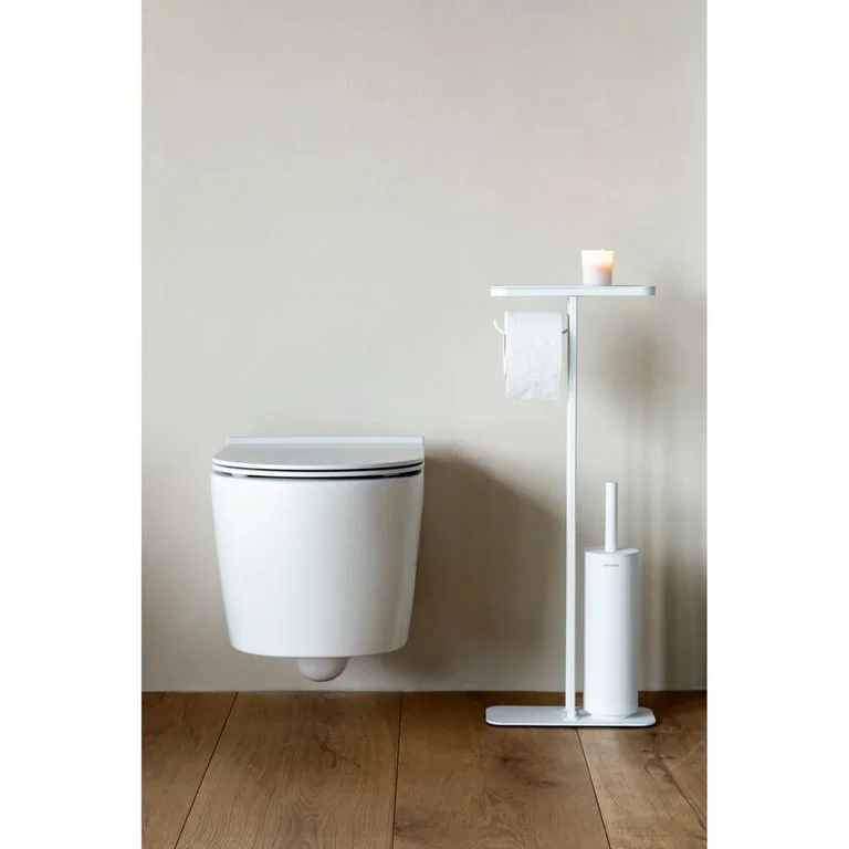 Stativ pentru perie WC și hârtie igienică Brabantia MindSet Mineral Fresh White