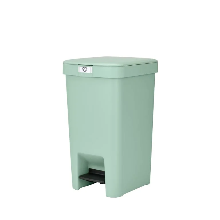 Coș de gunoi cu pedală Brabantia StepUp 16L, Jade Green