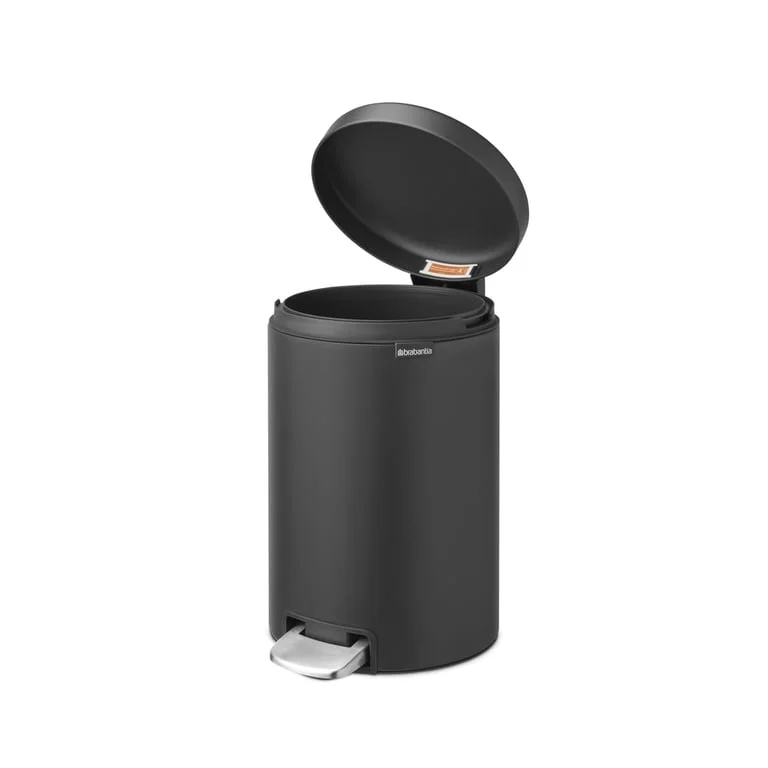 Coș de gunoi cu pedală Brabantia NewIcon 12L, Mineral Infinite Grey