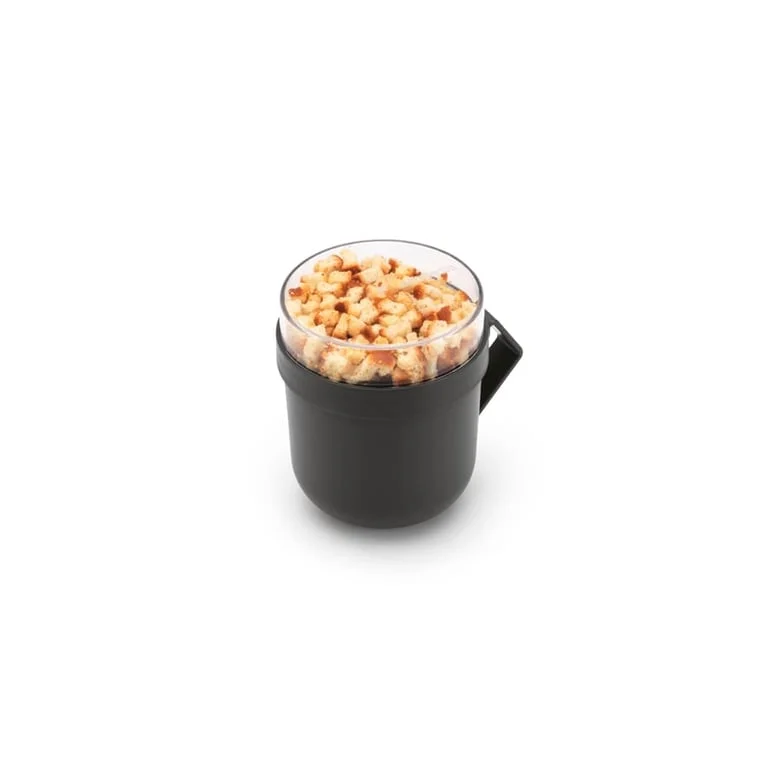 Soup Mug Brabantia Make&Take Dark Grey 600ml, Plastic