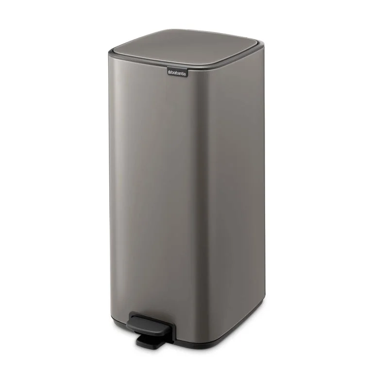 Coș de gunoi Brabantia Bo Pedal 30L, platină