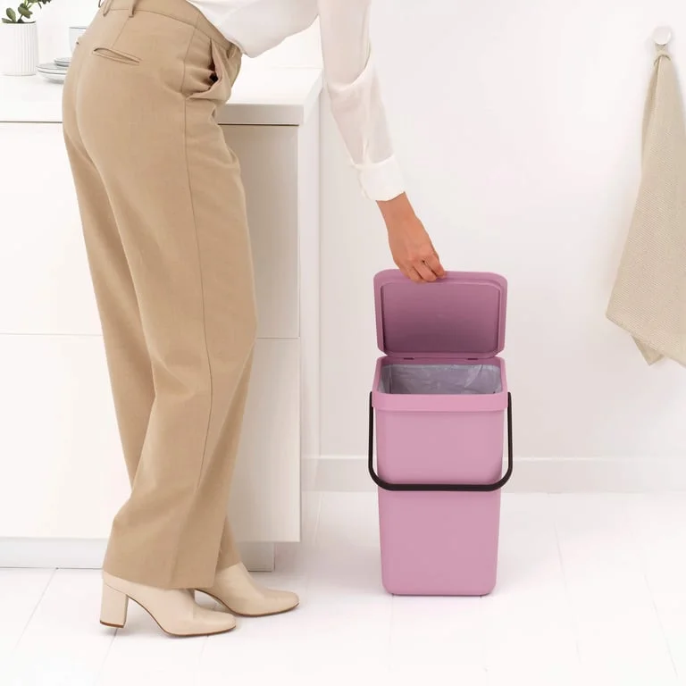 Waste Bin Brabantia Sort&Go 25L, Lilac Pink