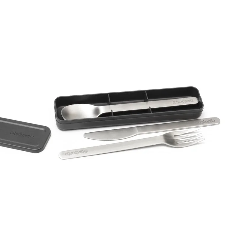 Set tacâmuri Brabantia Make&Take Dark Grey, 3 piese