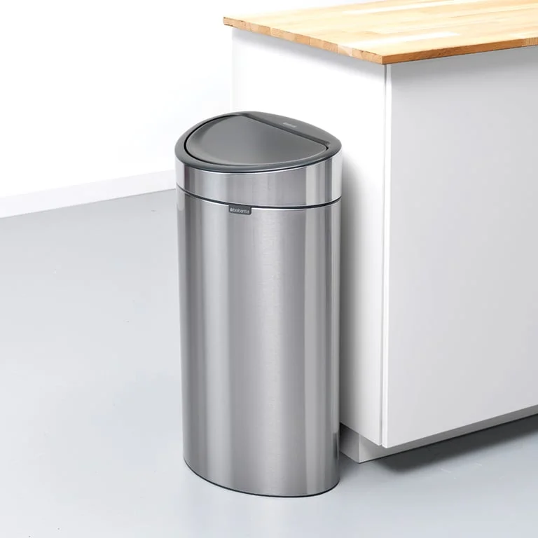 Coș de gunoi Brabantia Touch Recycle 23+10L, Matt Steel