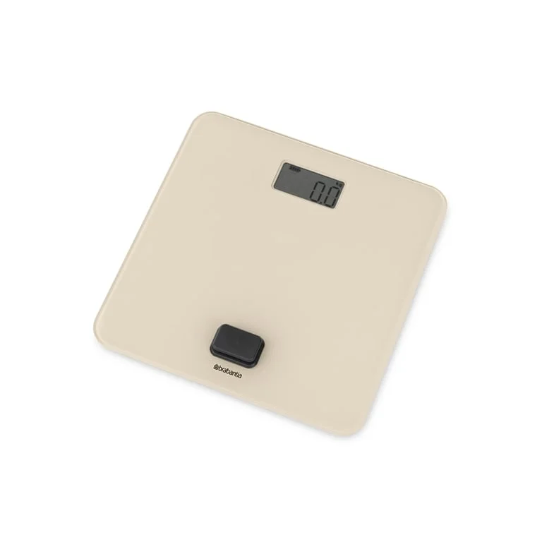 Cântar de baie digital Brabantia ReNew Soft Beige, funcționare fără baterii