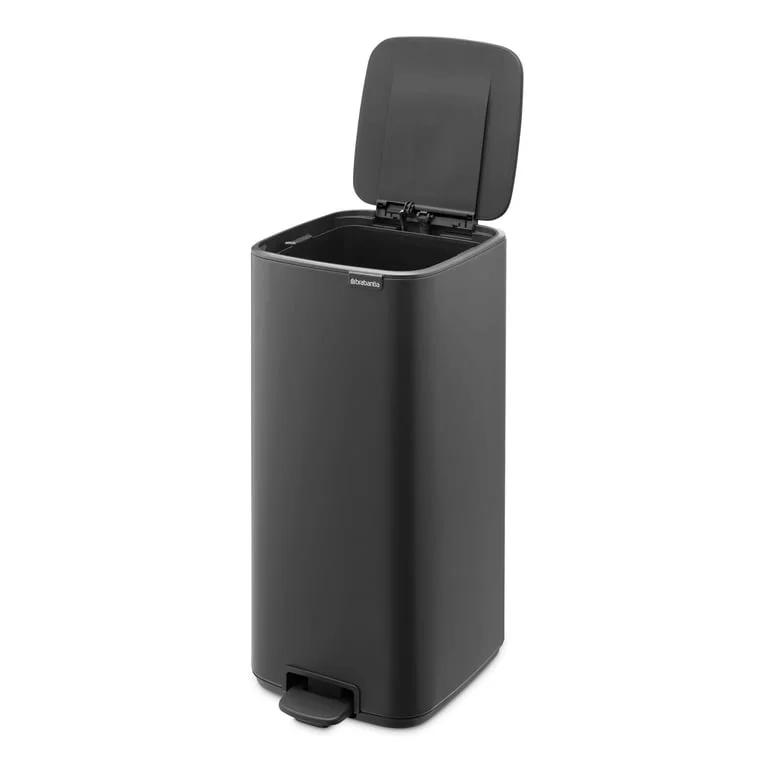 Coș de gunoi Brabantia Bo Pedal 30L, Mineral Infinite Grey