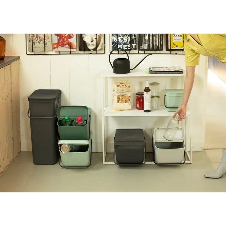 Coș de colectare selectivă Brabantia Sort&Go Stackable 20L, Grey