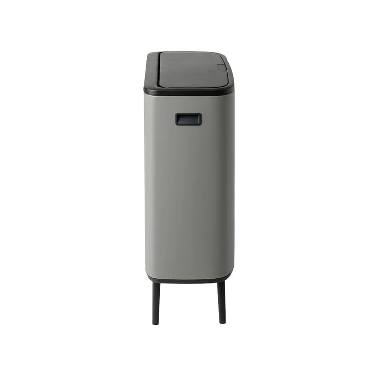 Coș de gunoi Brabantia Bo Touch Hi 60L, Mineral Concrete Grey