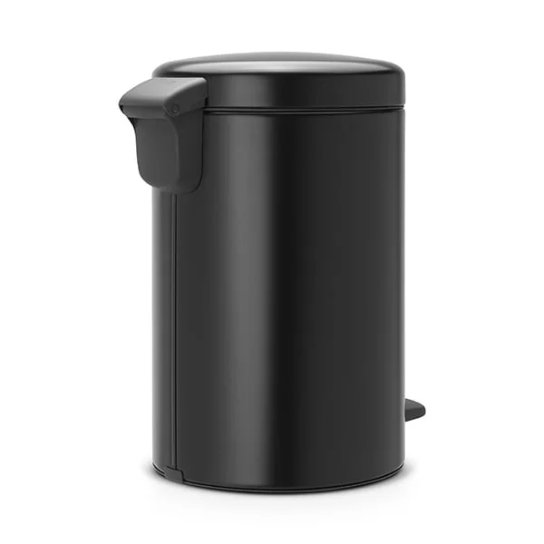 Coș de gunoi cu pedală Brabantia NewIcon 12L, Matt Black