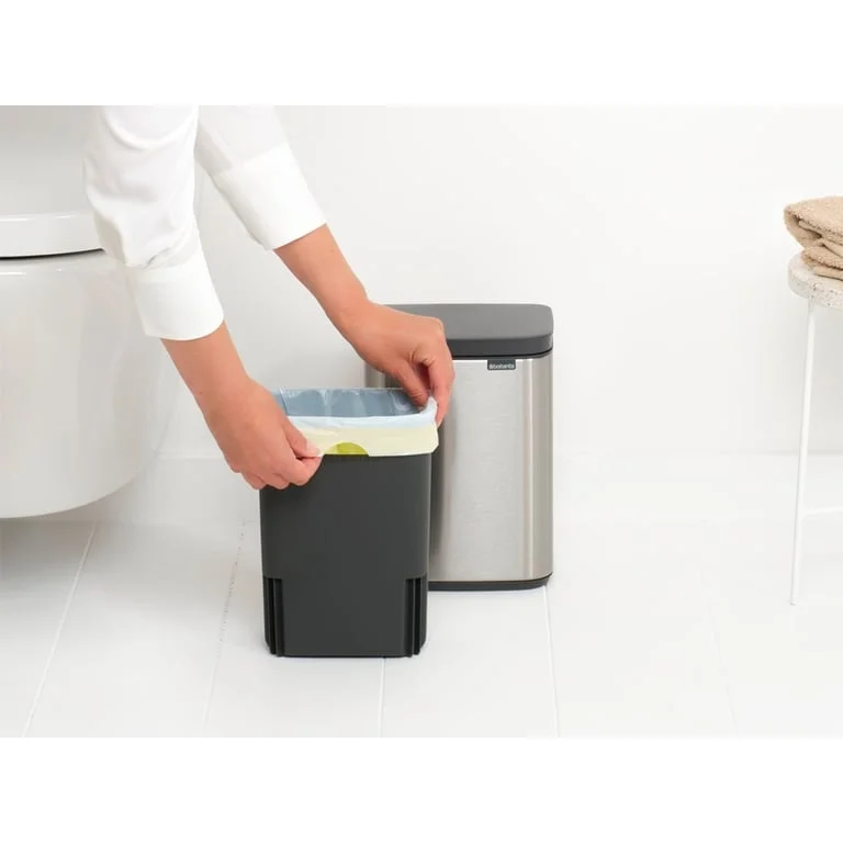 Waste Bin Brabantia Bo Small 4L, Matt Steel Fingerprint Proof