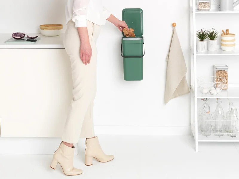 Coș de colectare selectivă Brabantia Sort&Go 12L, Fir Green