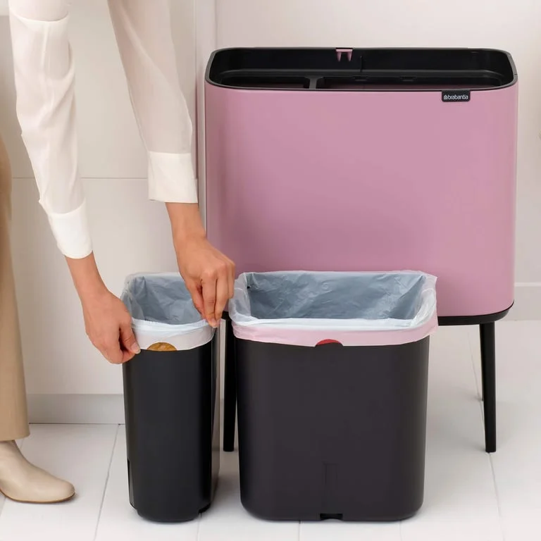 Waste Bin Brabantia Bo Touch 11+23L, Lilac Pink