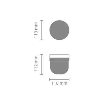 Bbol pentru micul dejun Brabantia Make&Take 500ml, Dark Grey