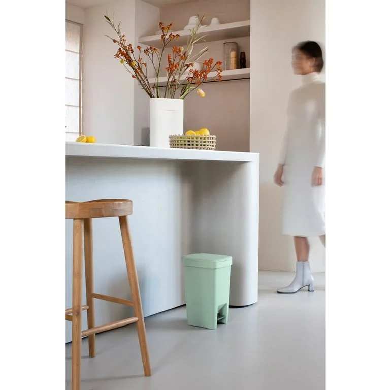 Coș de gunoi cu pedală Brabantia StepUp 10L, Jade Green