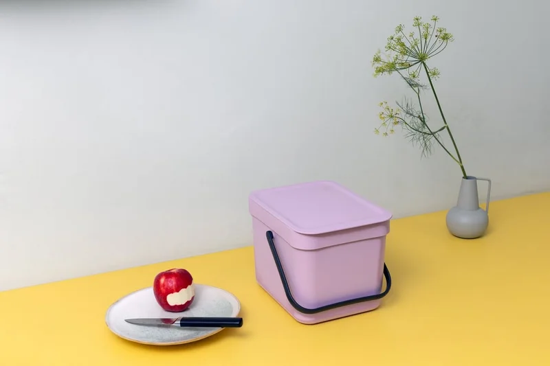 Coș de colectare separată Brabantia Sort&Go 6L, Lilac Pink