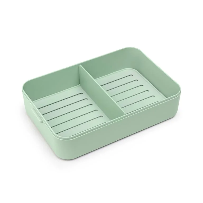 Cutie de prânz Brabantia Make&Take 2L, Jade Green, cu separatoare