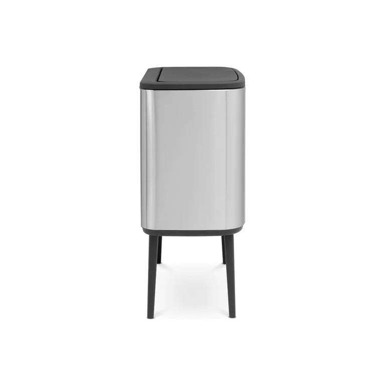 Coș de gunoi Brabantia Bo Touch 11/23L, Matt Steel, Fingerprint proof