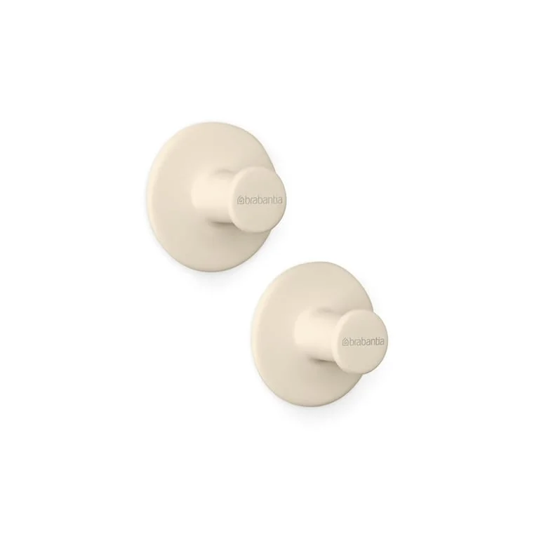 Set cârlig pentru prosoape Brabantia ReNew Soft Beige, 2 bucăți