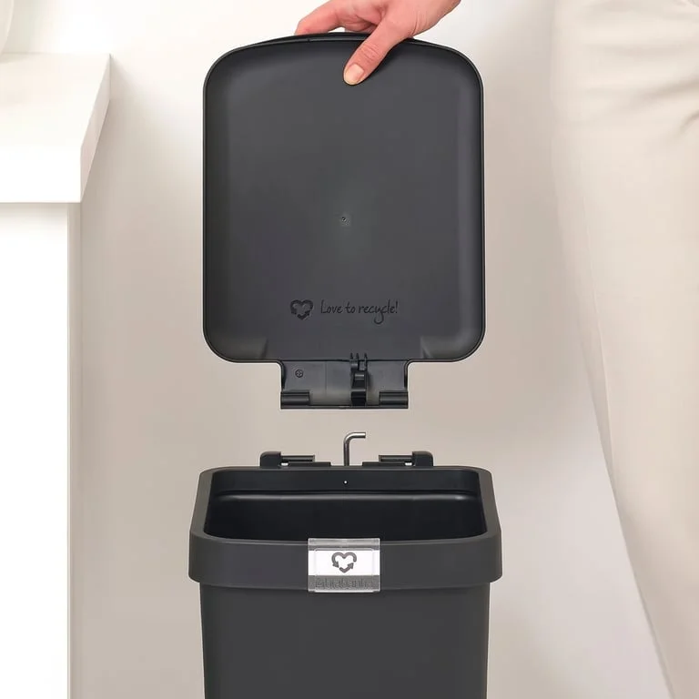 Coș de gunoi cu pedală Brabantia StepUp 16L, Dark Grey