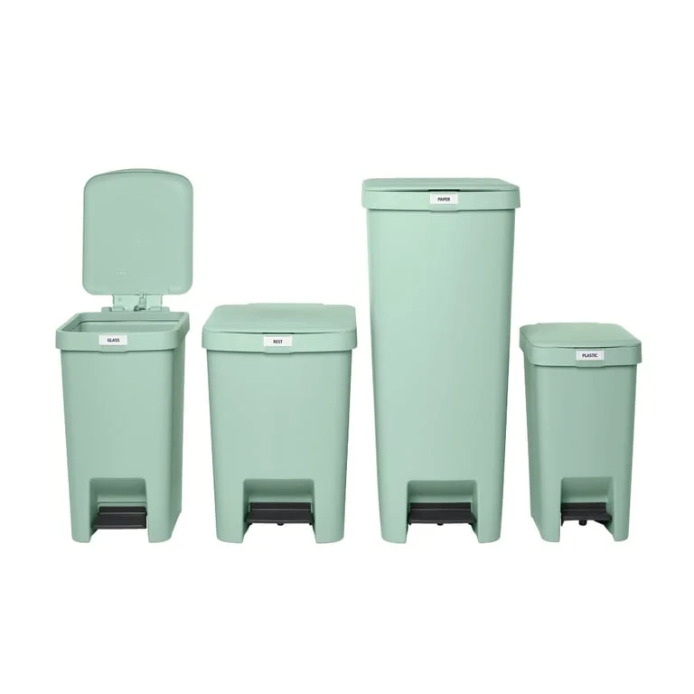 Coș de gunoi cu pedală Brabantia StepUp 25L, Jade Green