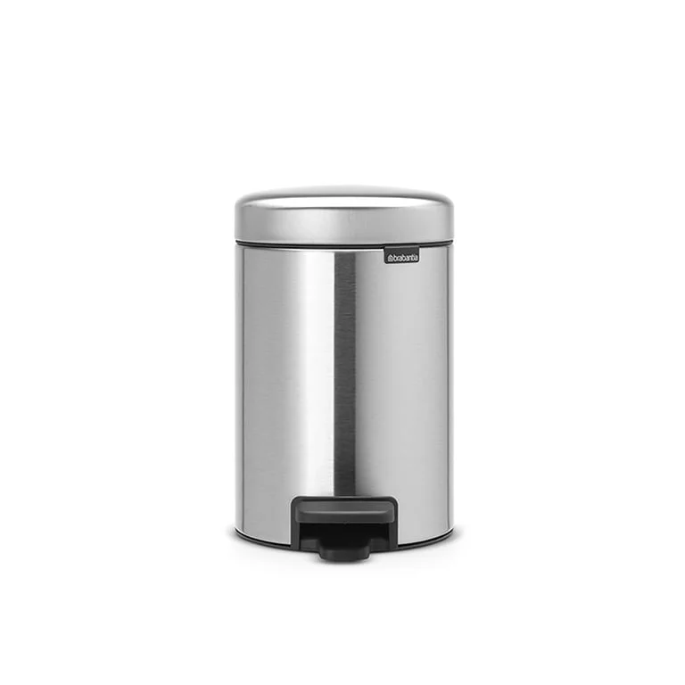 Coș de gunoi cu pedală Brabantia NewIcon 3L, Matt Steel