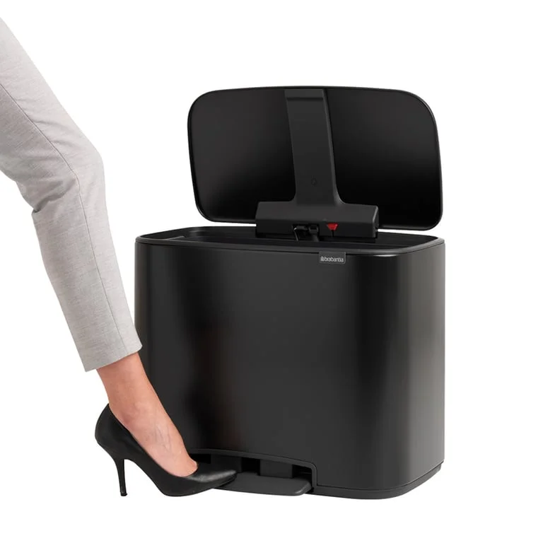 Coș de gunoi Brabantia Bo Pedal 36L, Matt Black