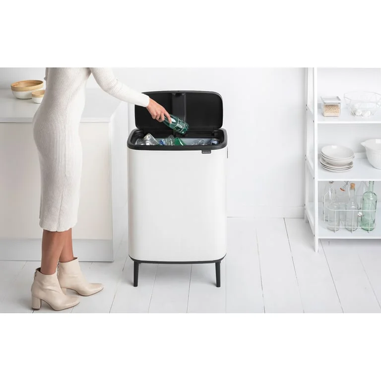 Bo Touch Bin Hi Brabantia, 60 litre, Plastic Bucket White