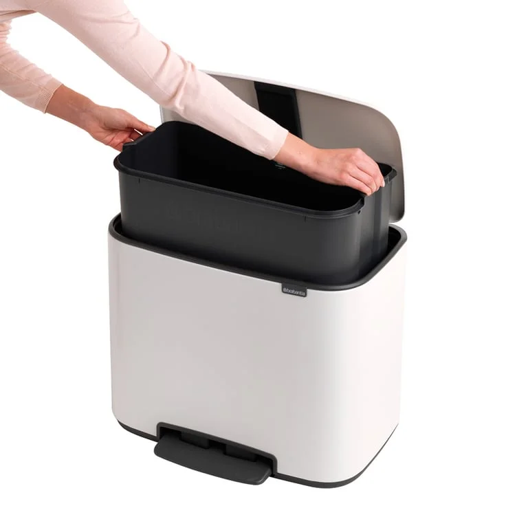 Brabantia Bo Pedal Bin, 36L, White