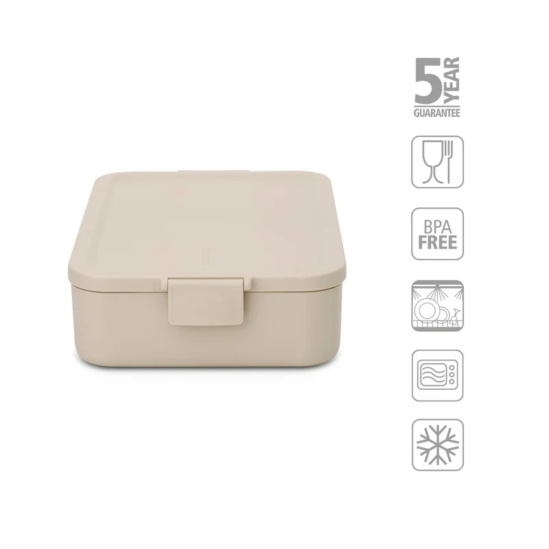 Cutie de prânz Brabantia Make&Take 2L, Soft Beige