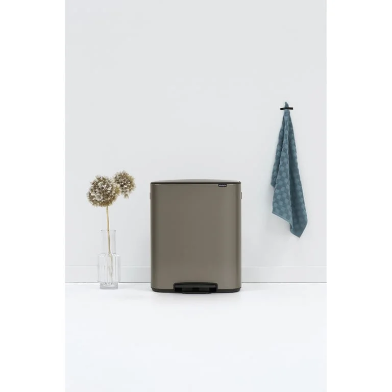 Coș de gunoi Brabantia Bo Pedal 60L, Platinum