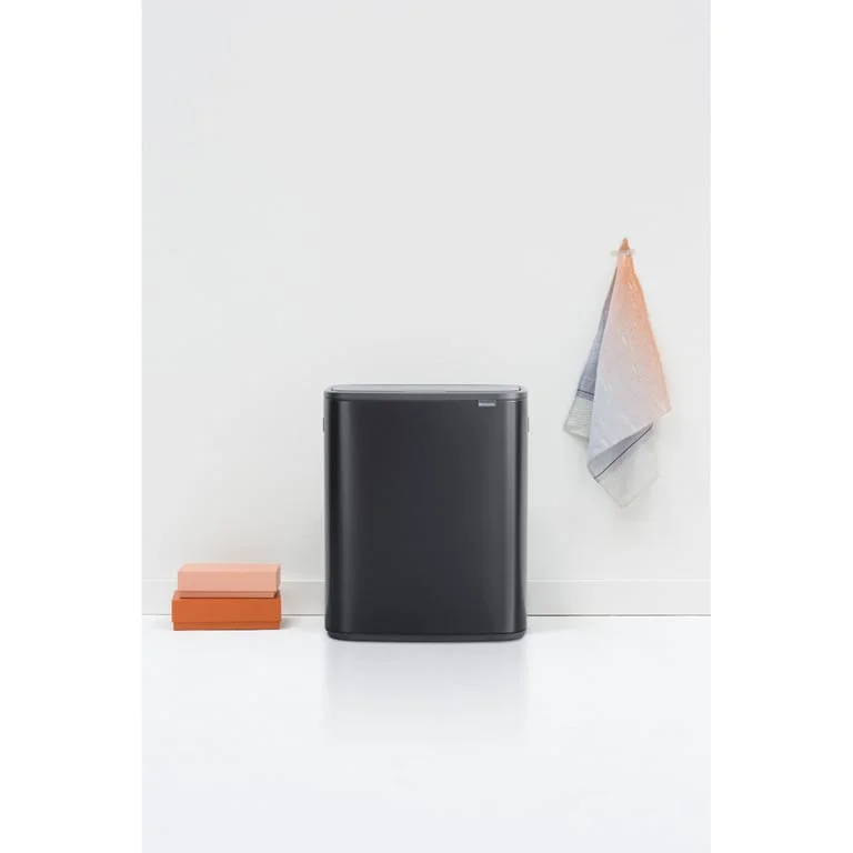 Coș de gunoi Brabantia Bo Touch 2x30L, Matt Black