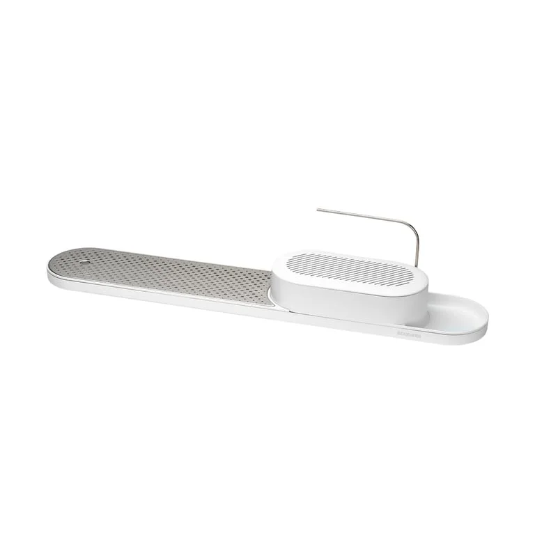 Set de organizare pentru chiuvetă Brabantia SinkStyle Mineral Fresh White, 2 bucăți