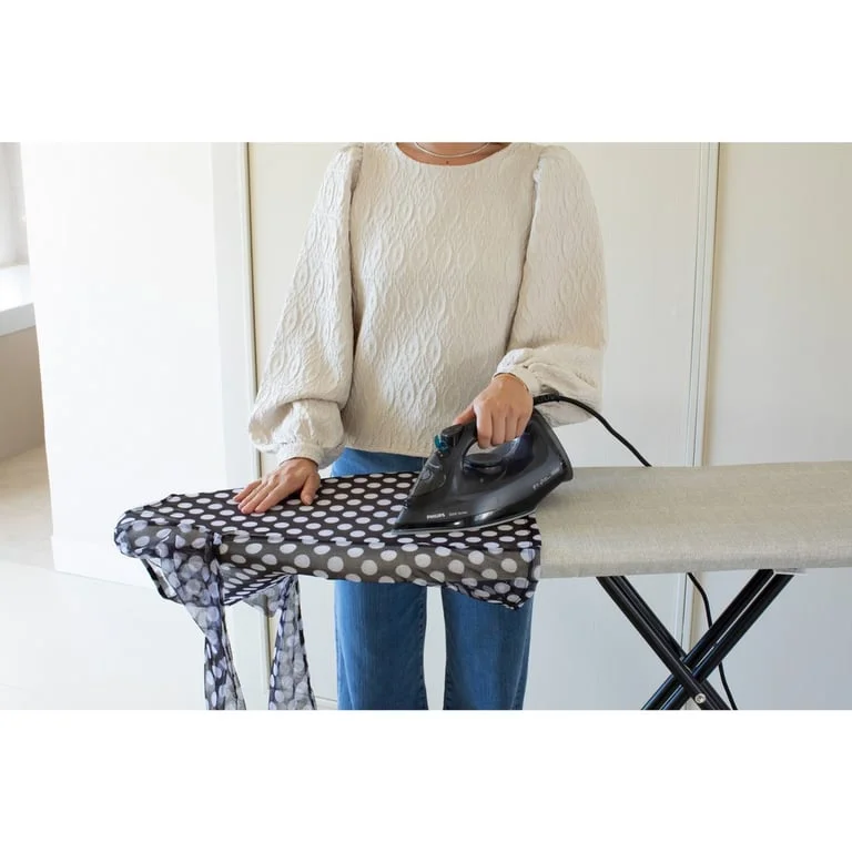 Ironing Board Brabantia B 124x38cm, Solid Steam Iron Rest, Denim Grey
